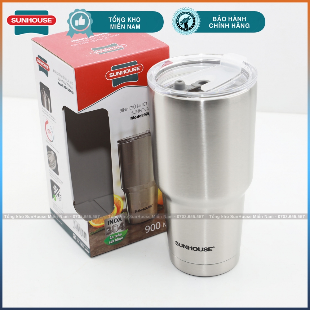 ly giu nhiet inox 900ml kem nap
