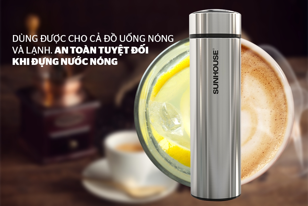 bi ?nh giu ? nhie ?t inox 304 sunhouse 450ml ks tu450i
