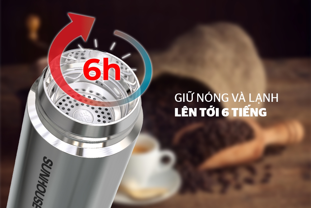 bi ?nh giu ? nhie ?t inox 304 sunhouse 450ml ks tu450i