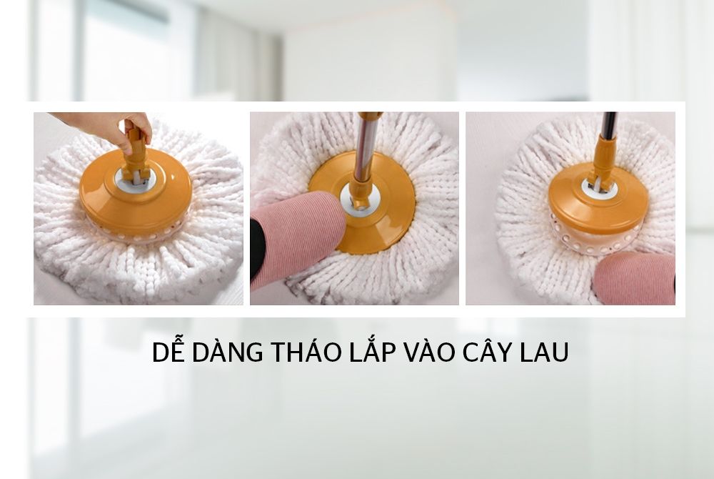 bong lau nha ? microfiber xoay 360 do ? sunhouse ks co350m