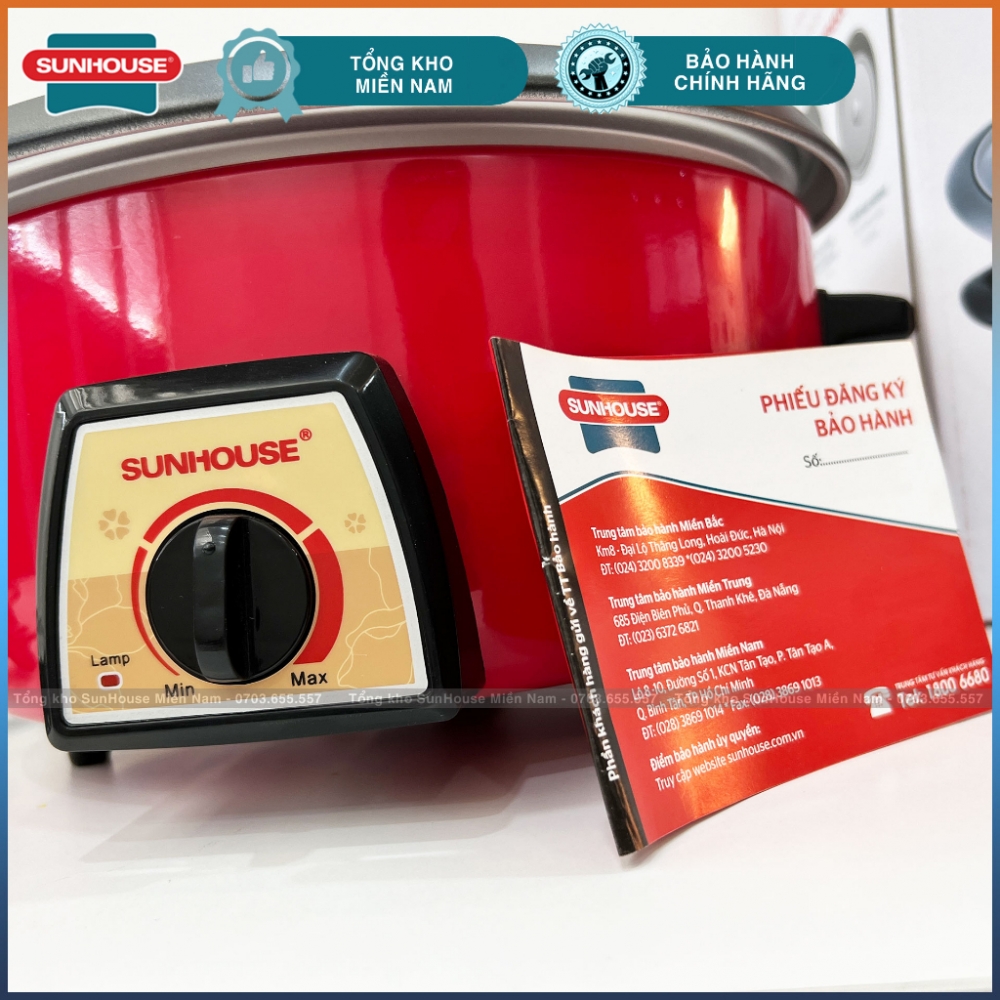 noi lau da nang 3l 1300w red color shd4520