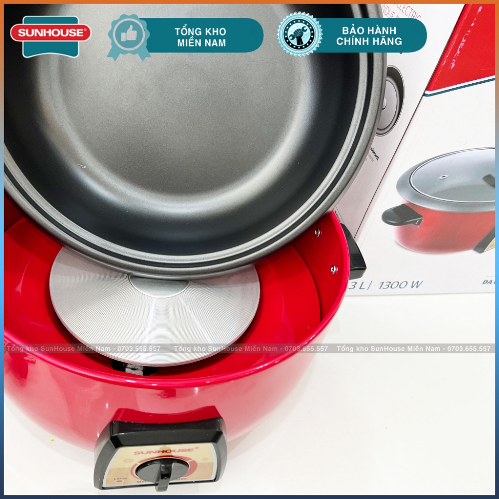 noi lau da nang 3l 1300w red color shd4520