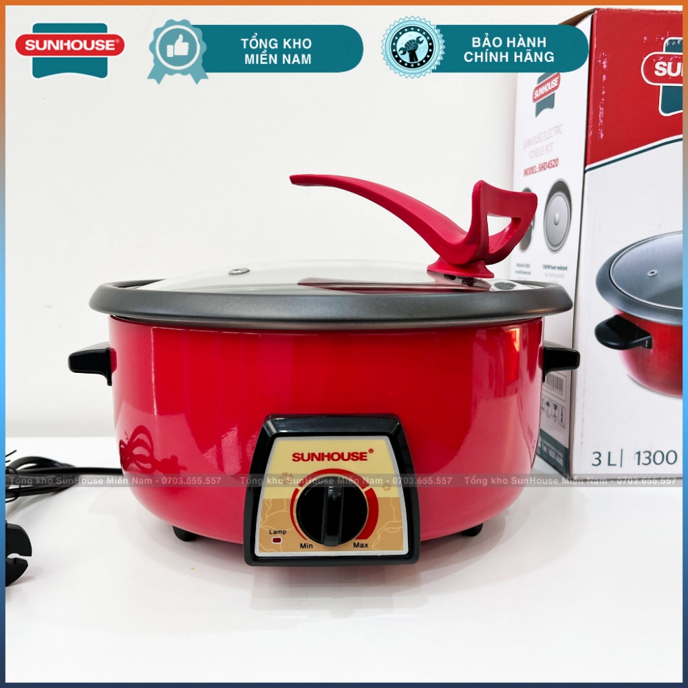 noi lau da nang 3l 1300w red color shd4520