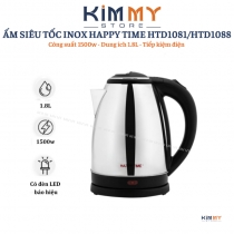 Ấm đun siêu tốc INOX 1.8L HAPPY TIME HTD1081