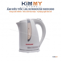 Ấm siêu tốc nhựa SUNHOUSE SHD1300 trắng
