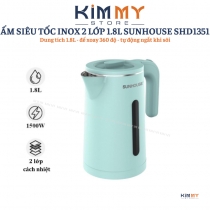 Ấm đun siêu tốc 2 lớp SUNHOUSE 1.8 Lít SHD1351