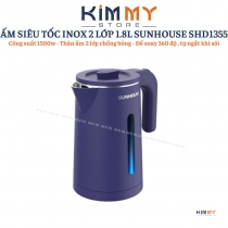 Ấm đun siêu tốc 2 lớp SUNHOUSE 1.8 Lít SHD1355