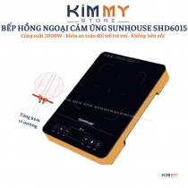 Bếp hồng ngoại cảm ứng SUNHOUSE SHD6015 - Tặng kèm vỉ nướng