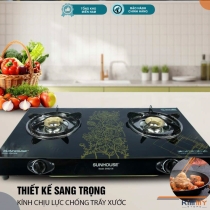 Bếp gas đôi kính cường lực SHB2106