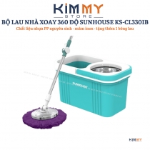 Bộ lau nhà xoay 360 độ SUNHOUSE KS-CL330IB