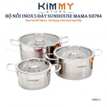 Bộ nồi Inox 5 đáy SUNHOUSE MAMA SH784