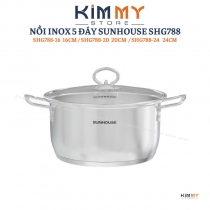 Nồi Inox 5 đáy SUNHOUSE SHG788-24 / 24CM