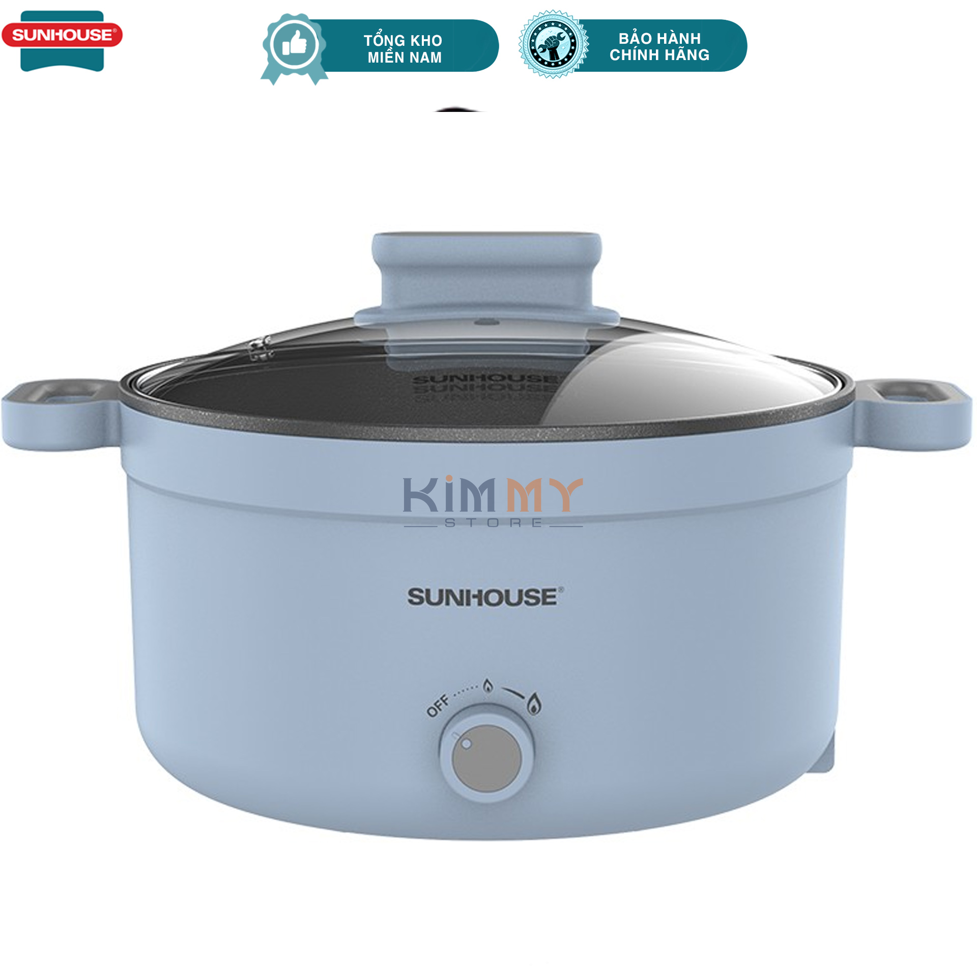 Nồi lẩu điện 3.5L lòng nồi INOX -  Sunhouse SHD4528 - 1200W