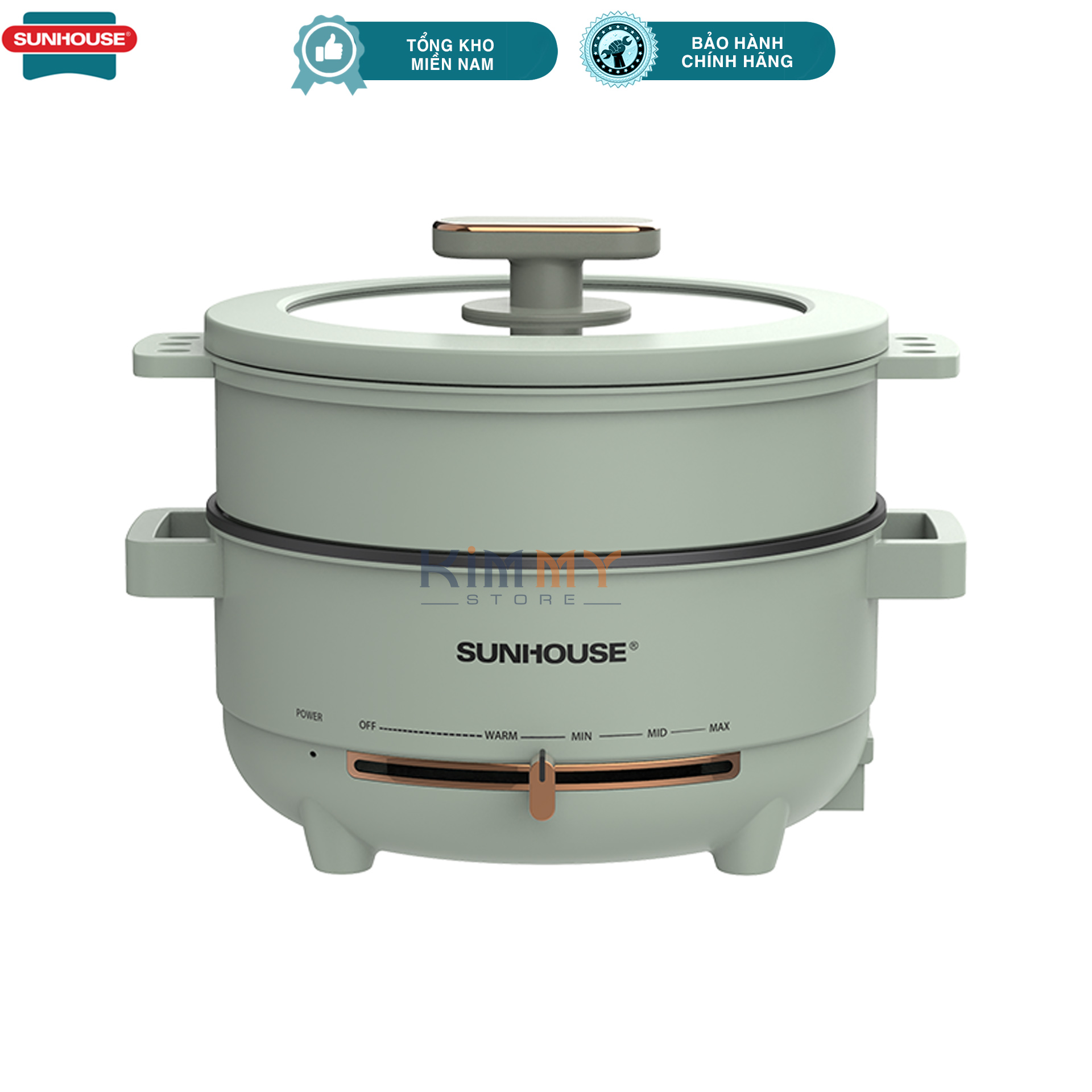 Nồi lẩu điện 4L đa năng có xửng Sunhouse SHD4540