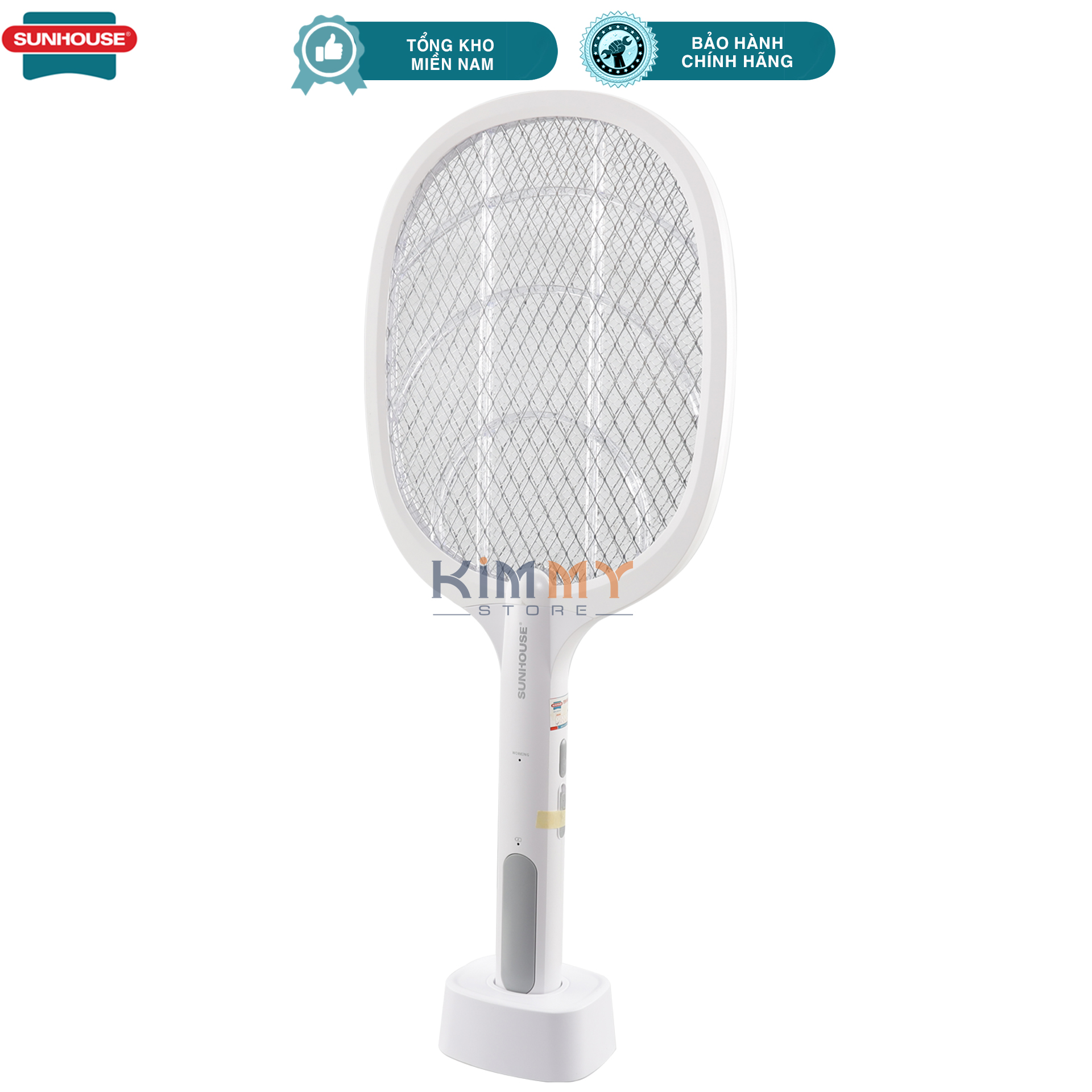 Vợt muỗi điện thông minh 3 in 1 Sunhouse -  Diệt muỗi hiệu quả, an toàn